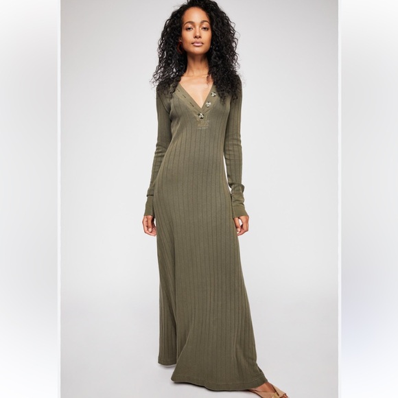 Free People Dresses & Skirts - FP Beach Maxi Dress Olive